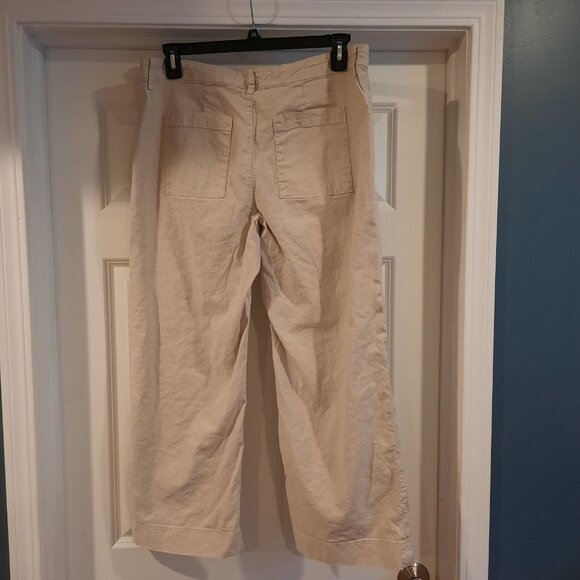Frank & Eileen Cream Wide Leg Pants - Picture 2 of 15